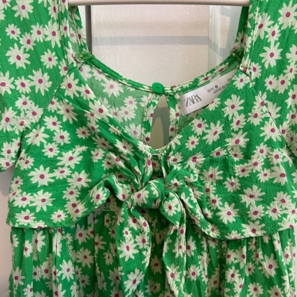 slim fit dress slacks HVN Morgan Silk Dress Painted Daisy green  Faline Tokyo